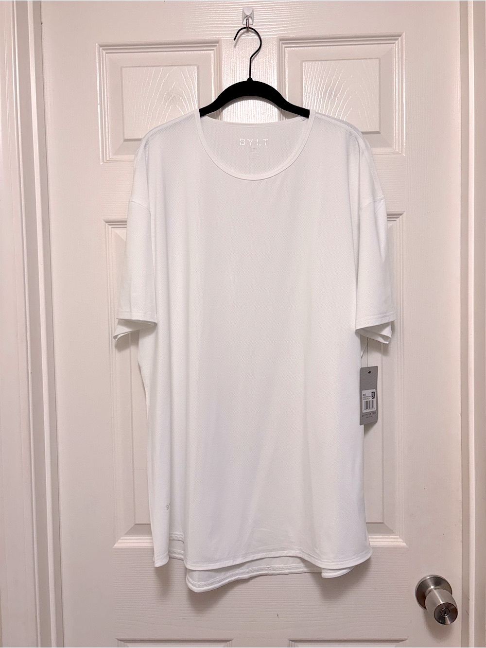 NWT BYLT Pulse Short Sleeve Drop Cut in White - Picture 7 of 12